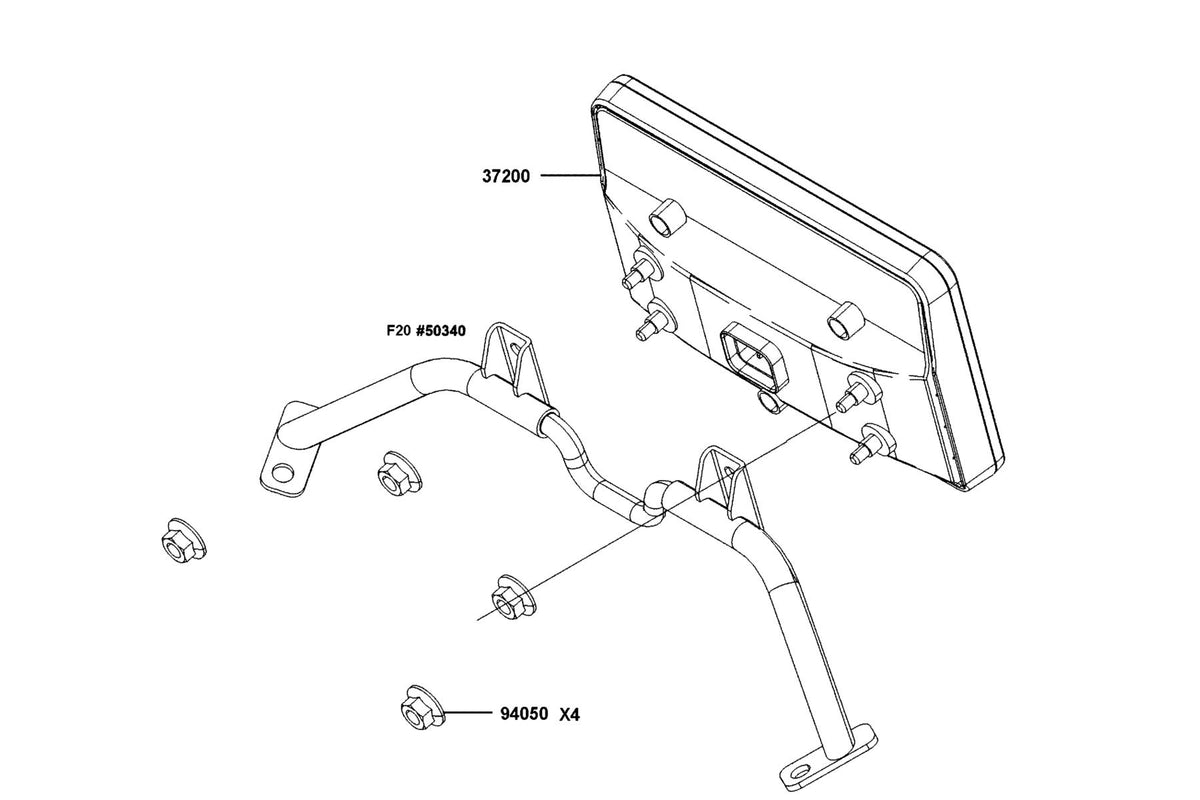 KYMCO Speed Meter exploded-view diagram, Downtown GT 350i ABS