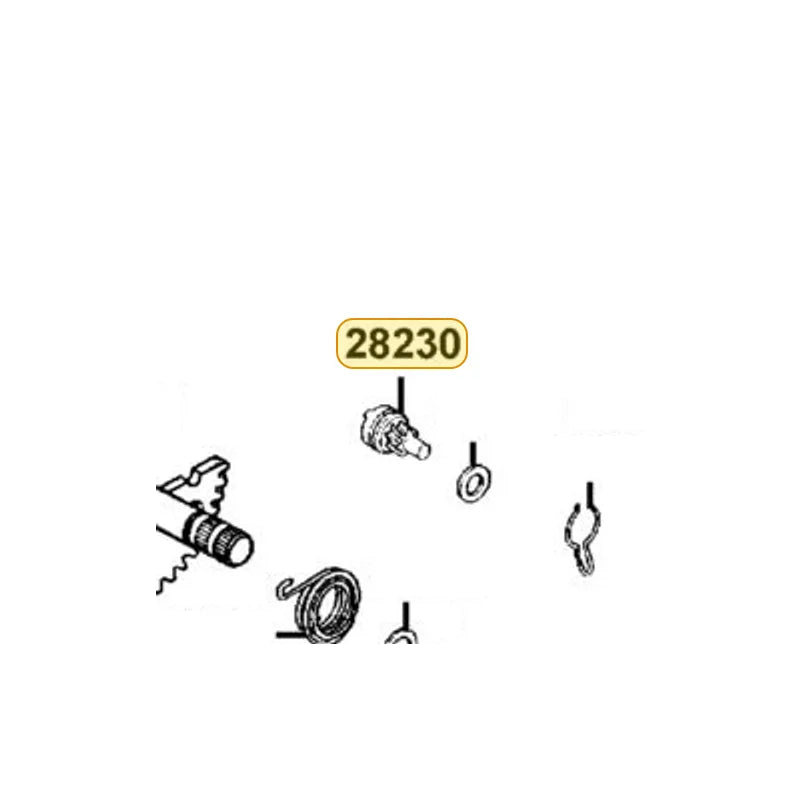KYMCO Kick Driven Gear Complete 28230-KNBN-901, part location on the factory exploded-view diagram