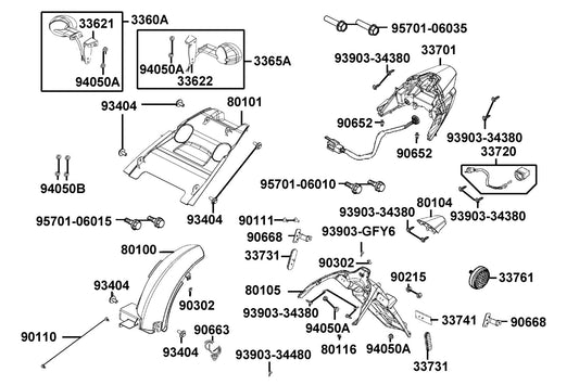 Nut Cap 6MM — 90215-KKC4-C00 — KYMCO exploded-view diagram
