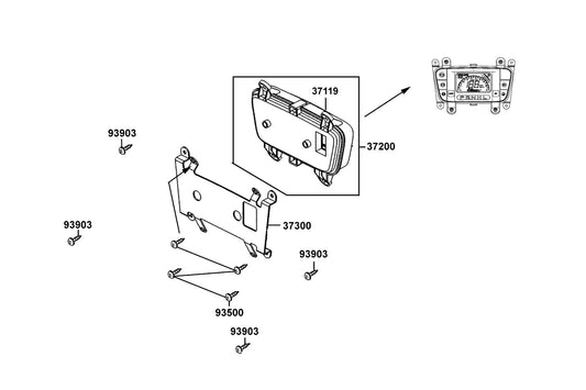 Screw Pan 5*10 — 93500-05010-0G — KYMCO exploded-view diagram