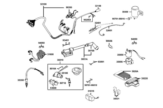 Fuse 1.25A — 98200-ALH3-900 — KYMCO exploded-view diagram