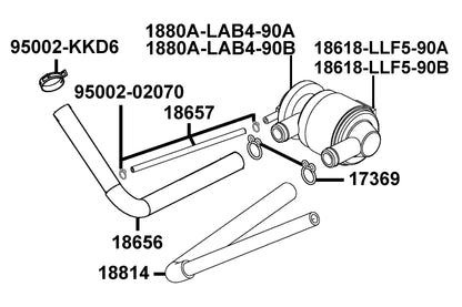 KYMCO Air Cleaner Two exploded-view diagram, People S 50