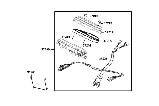 Socket Comp Meter — 37224-AEB9-M30 — KYMCO exploded-view diagram