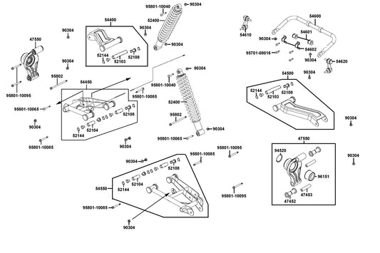 Cir Clip In 55 — 94520-55000 — KYMCO exploded-view diagram