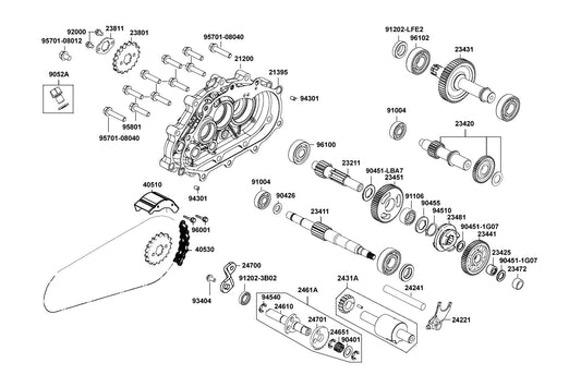 Oil Seal 22X32X6 — 91202-LFE2-90A — KYMCO exploded-view diagram