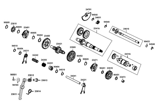 E Ring 12 — 94540-12028 — KYMCO exploded-view diagram