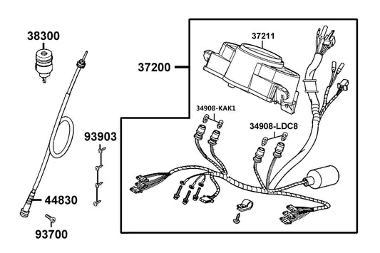Screw Oval 5*18 — 93700-05018-0HG — KYMCO exploded-view diagram