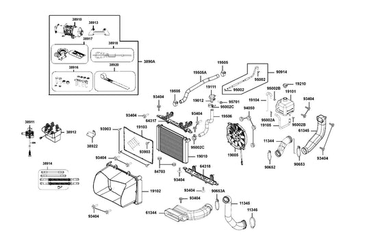 Tube Assy Water — 90914-LKM5-E00 — KYMCO exploded-view diagram