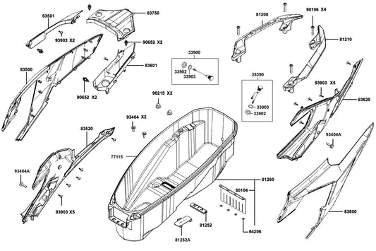 Nut Cap 6MM — 90215-AKD3-900 — KYMCO exploded-view diagram