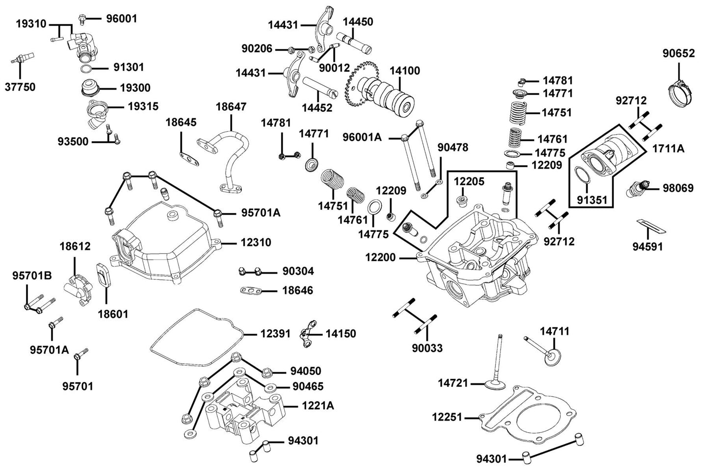 Spark Plug (DPR7EA-9) — 98069-5791R-00 — KYMCO exploded-view diagram