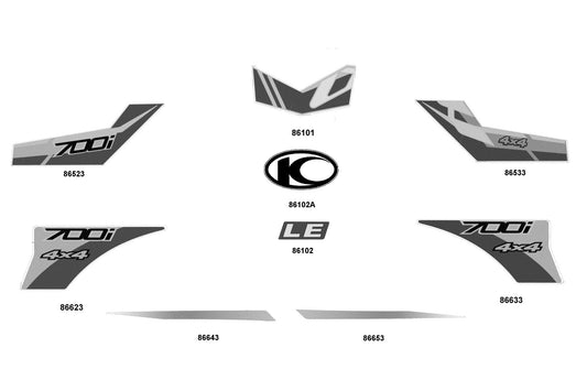 Stripe L Fender Fr — 86533-AGA6-M31-T05 — KYMCO exploded-view diagram