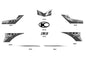 Stripe L Fender Fr — 86533-AGA6-M31-T05 — KYMCO exploded-view diagram