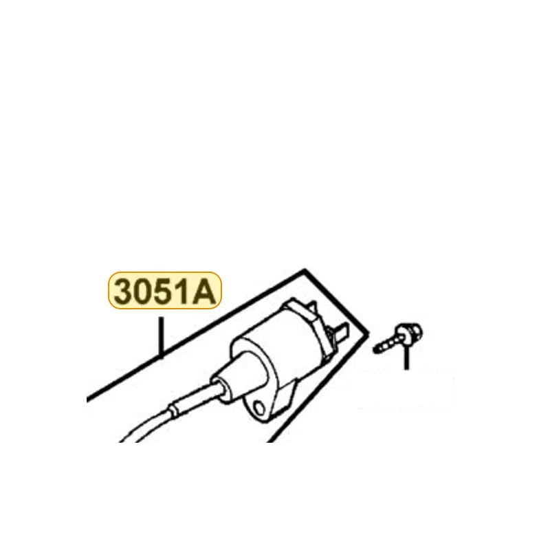 KYMCO Ignition Coil Assembly 3051A-LBD4-900, part location on the factory exploded-view diagram