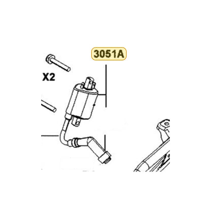 KYMCO Ignition Coil Assembly 3051A-LKG5-E00, part location on the factory exploded-view diagram