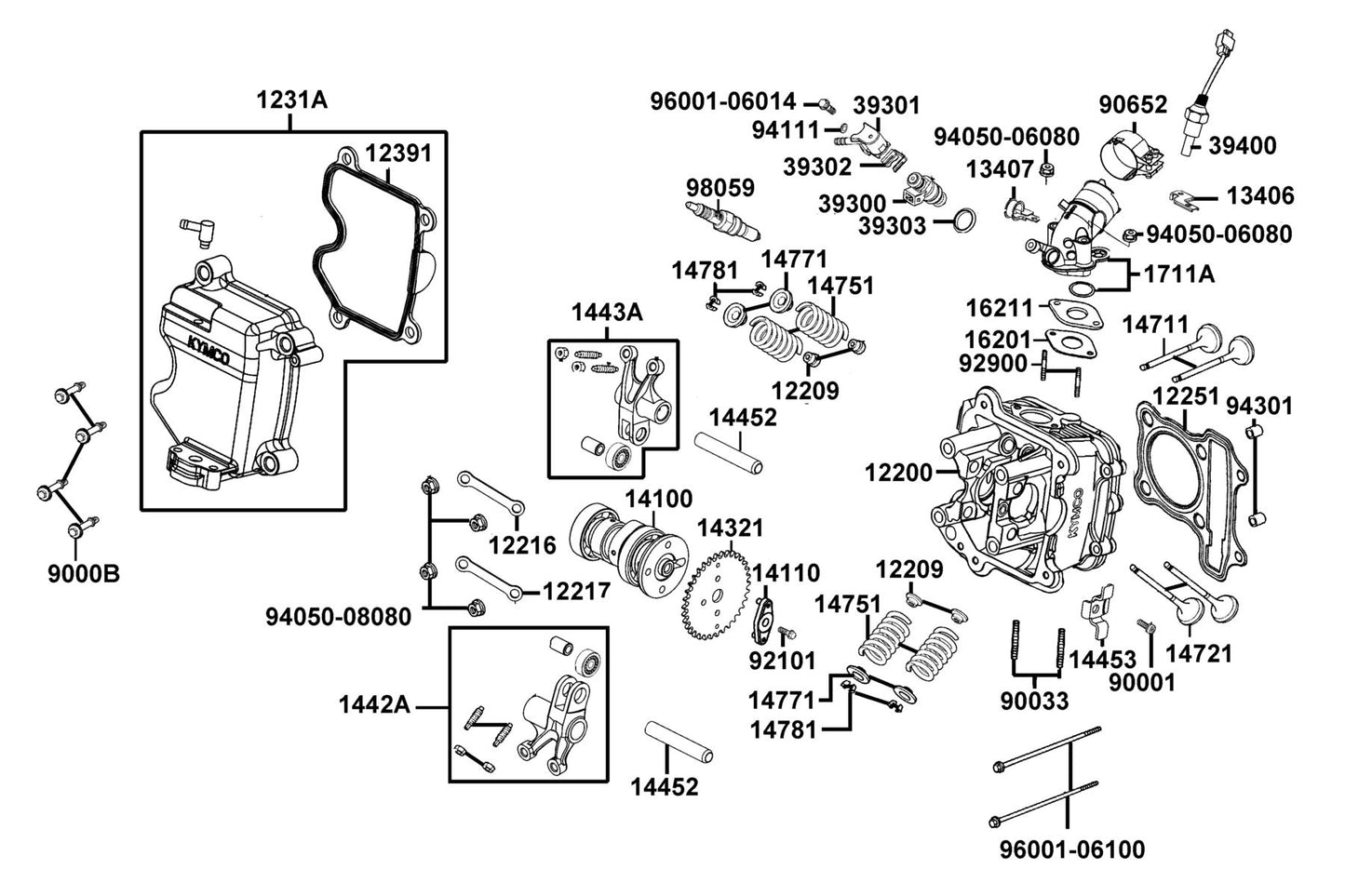 Plug SPARK(CR8E) — 98059-58916-00 — KYMCO exploded-view diagram