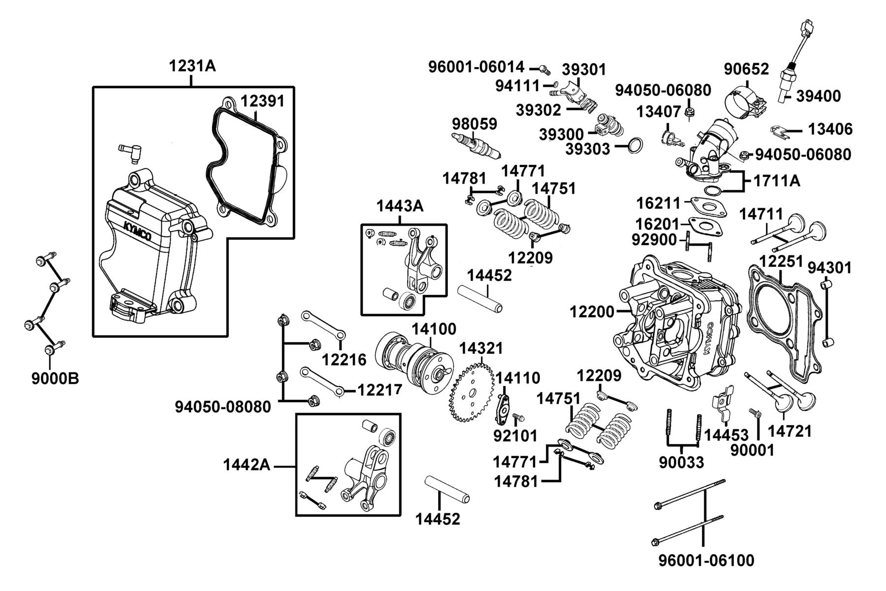 Plug SPARK(CR8E) — 98059-58916-00 — KYMCO exploded-view diagram