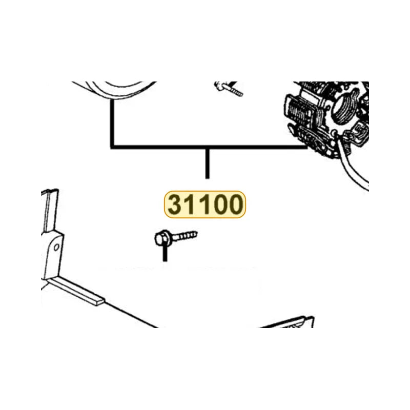 KYMCO Ac Gen Assembly 31100-LDC8-E11, part location on the factory exploded-view diagram