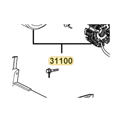 KYMCO Ac Gen Assembly 31100-LDC8-E11, part location on the factory exploded-view diagram