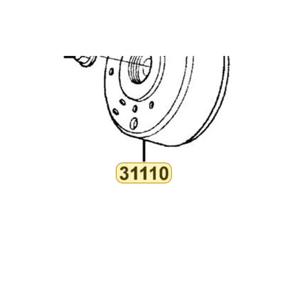 KYMCO Flywheel Complete 31110-BLD3-M00, part location on the factory exploded-view diagram