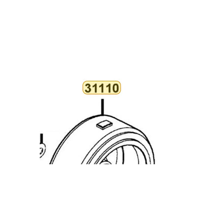 KYMCO Flywheel Complete 31110-KUDU-C00, part location on the factory exploded-view diagram