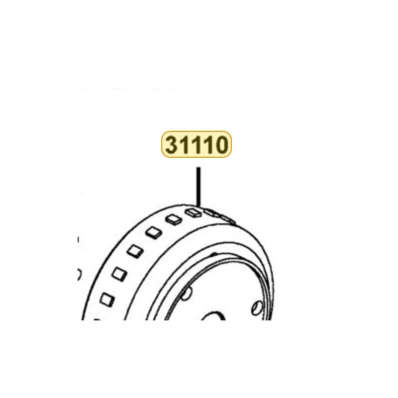 KYMCO Flywheel Complete (D402) 31110-LEA7-E0B, part location on the factory exploded-view diagram