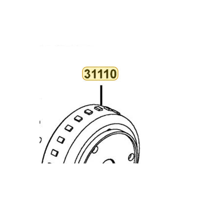 KYMCO Flywheel Complete (D402) 31110-LEA7-E0B, part location on the factory exploded-view diagram