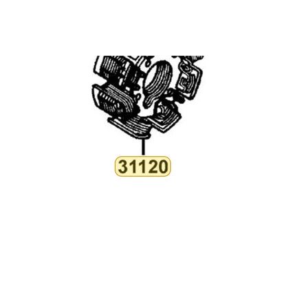KYMCO Stator Complete 31120-BLD3-M00, part location on the factory exploded-view diagram