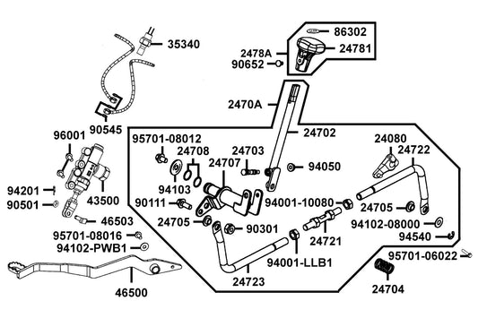 E Ring 6 — 94540-06012 — KYMCO exploded-view diagram