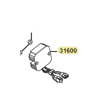 KYMCO Reg Rec Complete 31600-BAC1-M00, part location on the factory exploded-view diagram