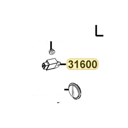 KYMCO Reg Rec Complete 31600-KUDU-C00, part location on the factory exploded-view diagram
