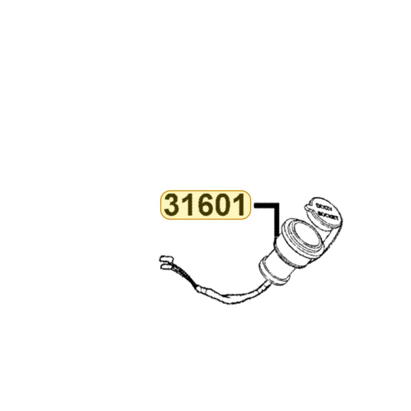 KYMCO Dc Socket Complete 31601-LCA5-E00, part location on the factory exploded-view diagram