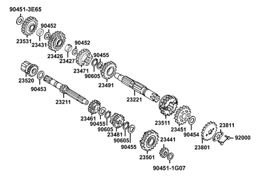Plate A2 Fixing — 23811-KCR3-601 — KYMCO exploded-view diagram