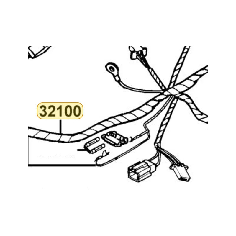 KYMCO Wire Harness 32100-ABC8-M00, part location on the factory exploded-view diagram
