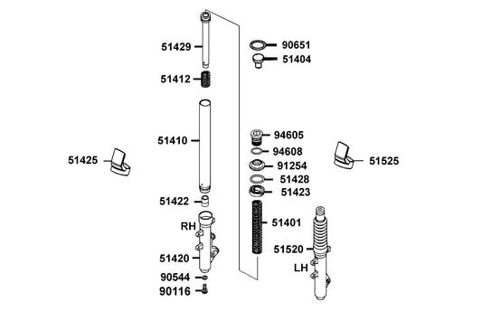 Dust Seal — 91254-AEG9-900 — KYMCO exploded-view diagram