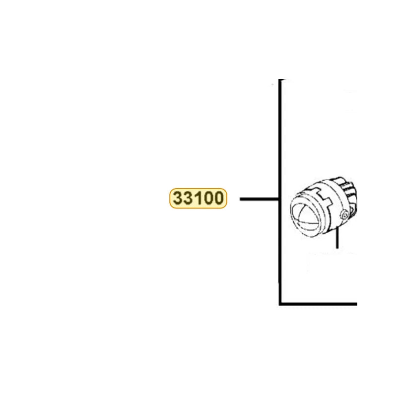 KYMCO Head Light Assembly 33100-AKE6-M00, part location on the factory exploded-view diagram