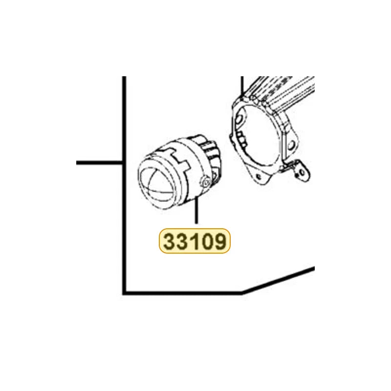 KYMCO Light Assembly 33109-AED7-900, part location on the factory exploded-view diagram