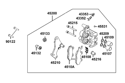 Bolt Flange 8X38 — 90122-LBA2-E00 — KYMCO exploded-view diagram