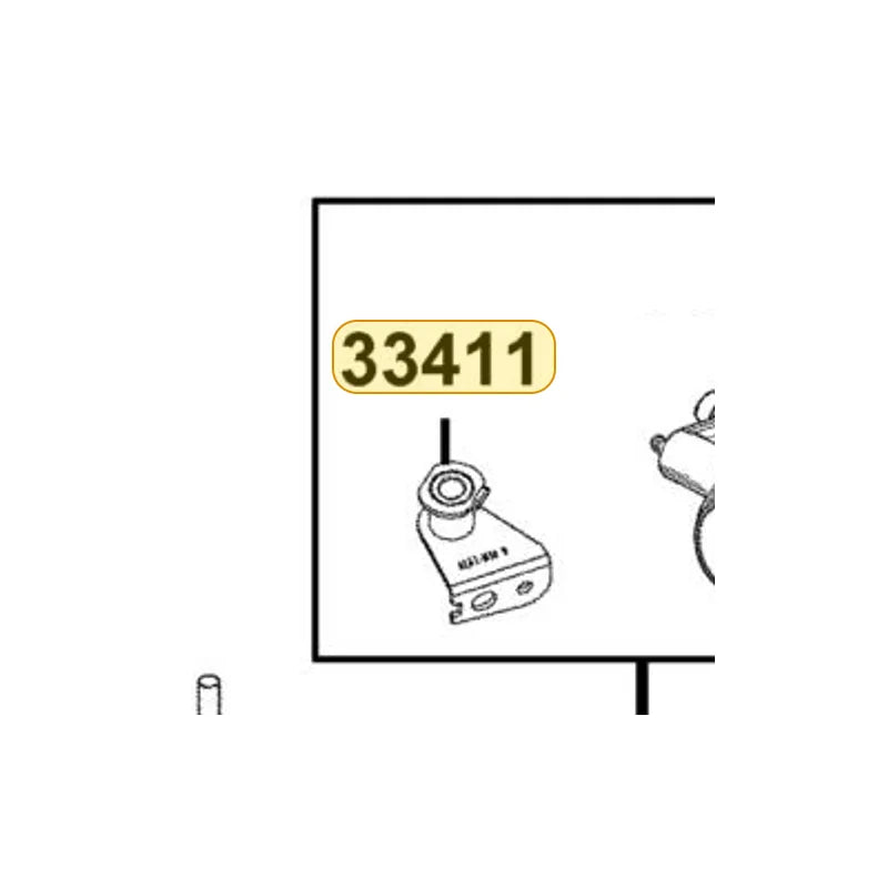 KYMCO Right Front Winker Stay 33411-AEA7-M30, part location on the factory exploded-view diagram
