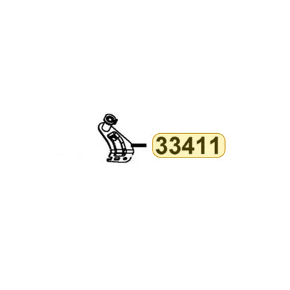 KYMCO Right Front Winker Stay 33411-AEB9-M30, part location on the factory exploded-view diagram