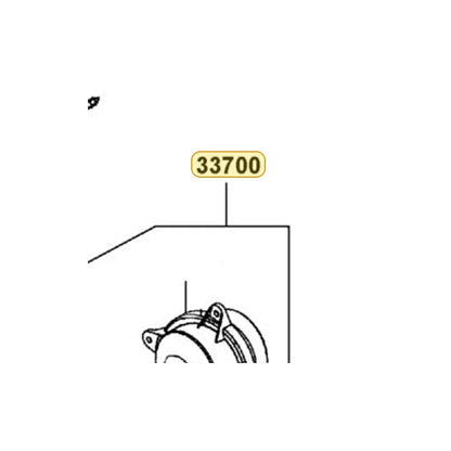 KYMCO Right Rear Combination Light Assembly 33700-AKE6-M00, part location on the factory exploded-view diagram