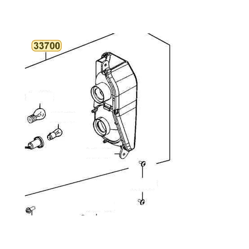 KYMCO Ass Y Right Rear Combination Light 33700-LEE8-900, part location on the factory exploded-view diagram