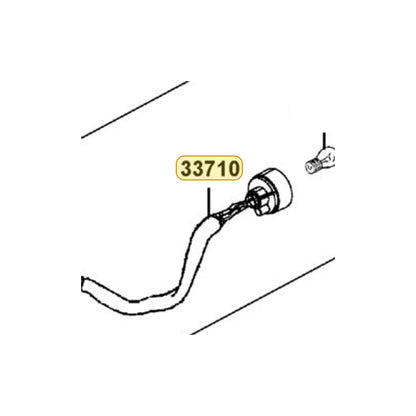 KYMCO Right Rear Socket Complete Complete 33710-LGN5-E00, part location on the factory exploded-view diagram