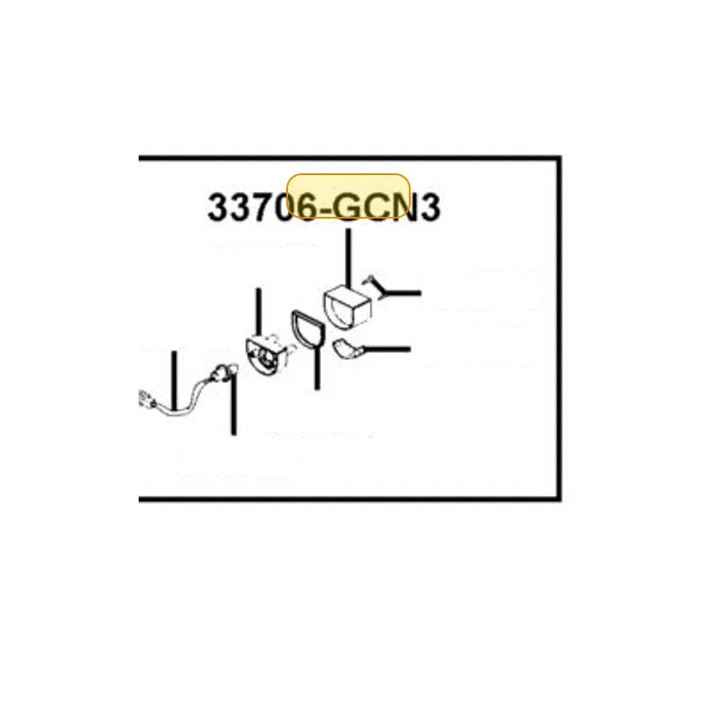 KYMCO License Cover 33723-KHB5-M00, part location on the factory exploded-view diagram
