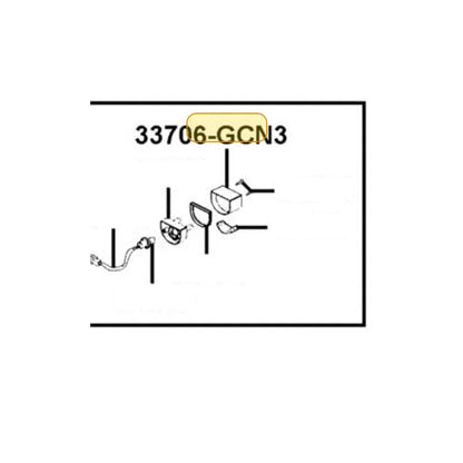 KYMCO License Cover 33723-KHB5-M00, part location on the factory exploded-view diagram