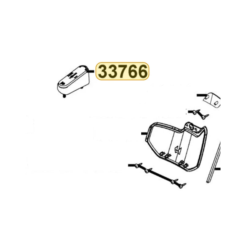 KYMCO Reflector Left Side Reflex (Red) 33766-AEA7-M30, part location on the factory exploded-view diagram