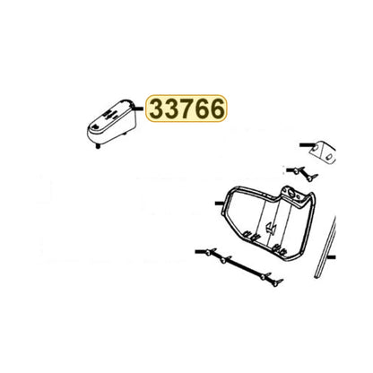 KYMCO Reflector Left Side Reflex (Red) 33766-AEA7-M30, part location on the factory exploded-view diagram