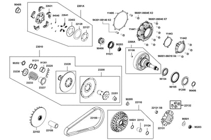 Oil Seal 56.5*80*7 — 91258-LDB5-900 — KYMCO exploded-view diagram