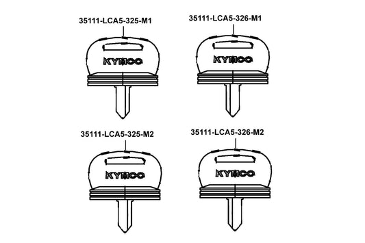 Key Comp(for Service) — 35111-LCA5-326-M2 — KYMCO exploded-view diagram