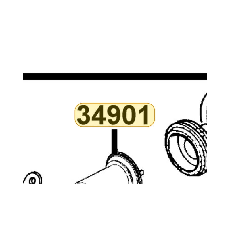 KYMCO Head Light Bulb 34901-LDC8-M30, part location on the factory exploded-view diagram
