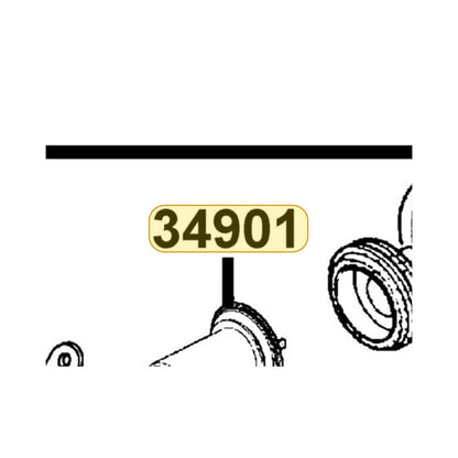 KYMCO Head Light Bulb 34901-LDC8-M30, part location on the factory exploded-view diagram